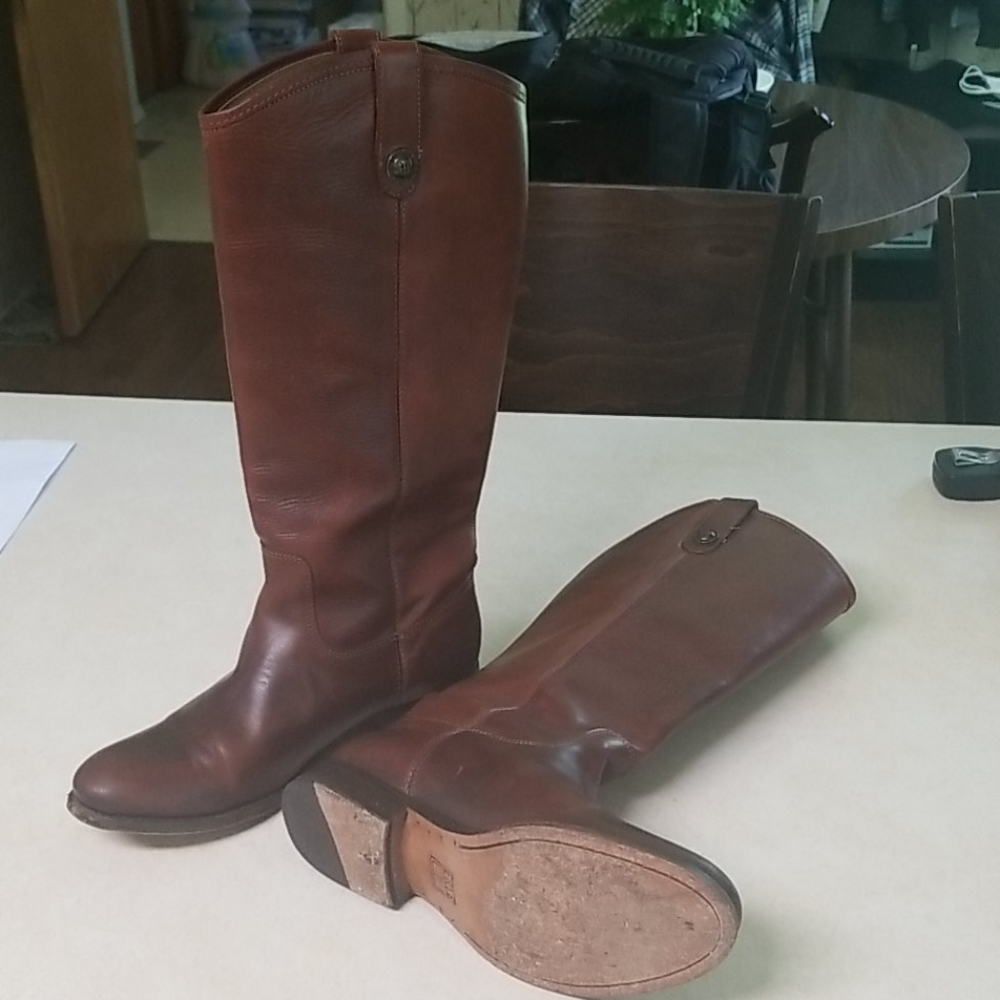 🎈SOLD🎈Frye Melissa Button Leather Boots 8.5 - Picture 11 of 12